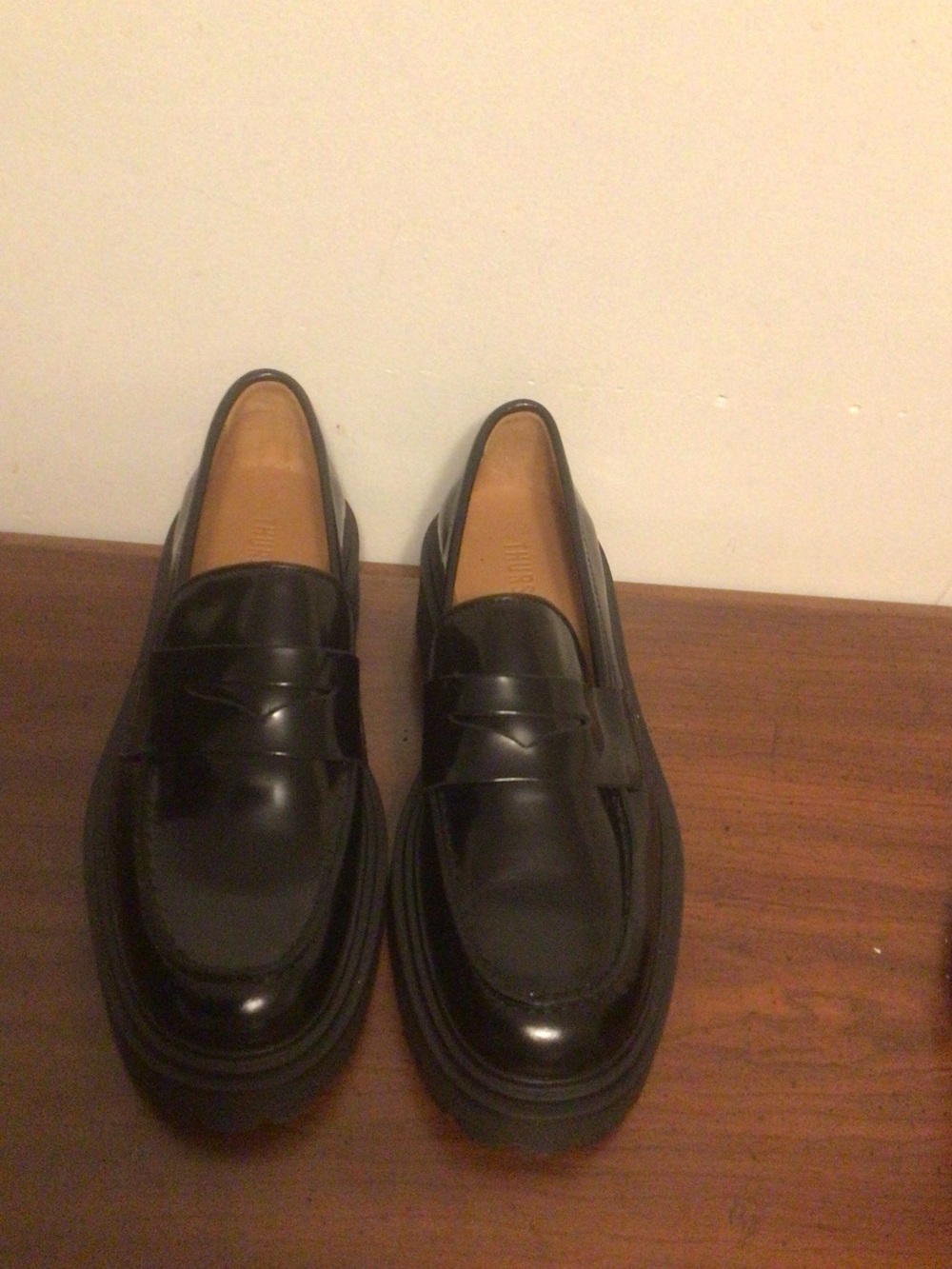 THURSDAY Boot company slip on leather penny loafer SZ 8.5